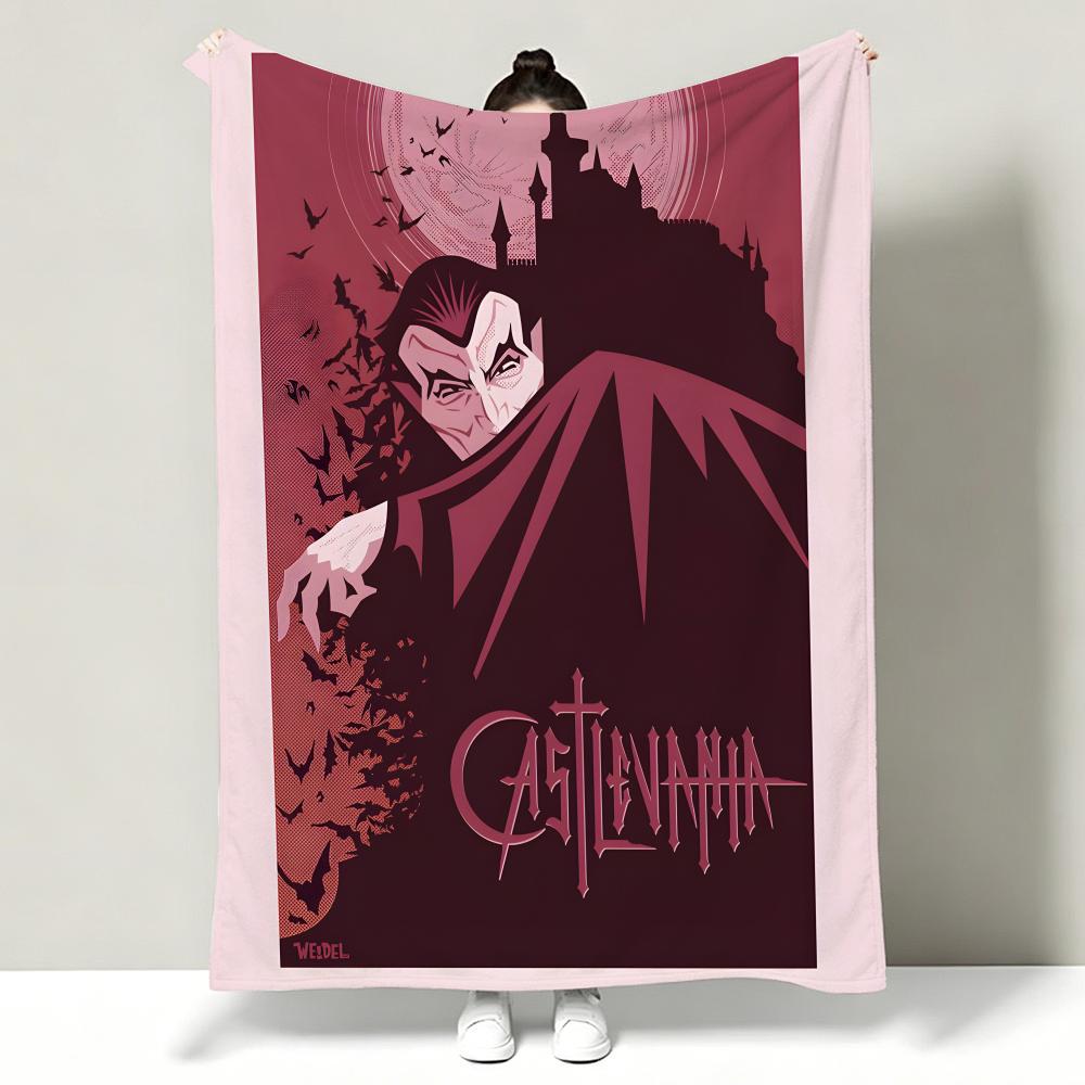 Movie DDracula Throw Soft Warm Flannel Throw Blanket Multiuse for Sofa Bed Office Nap