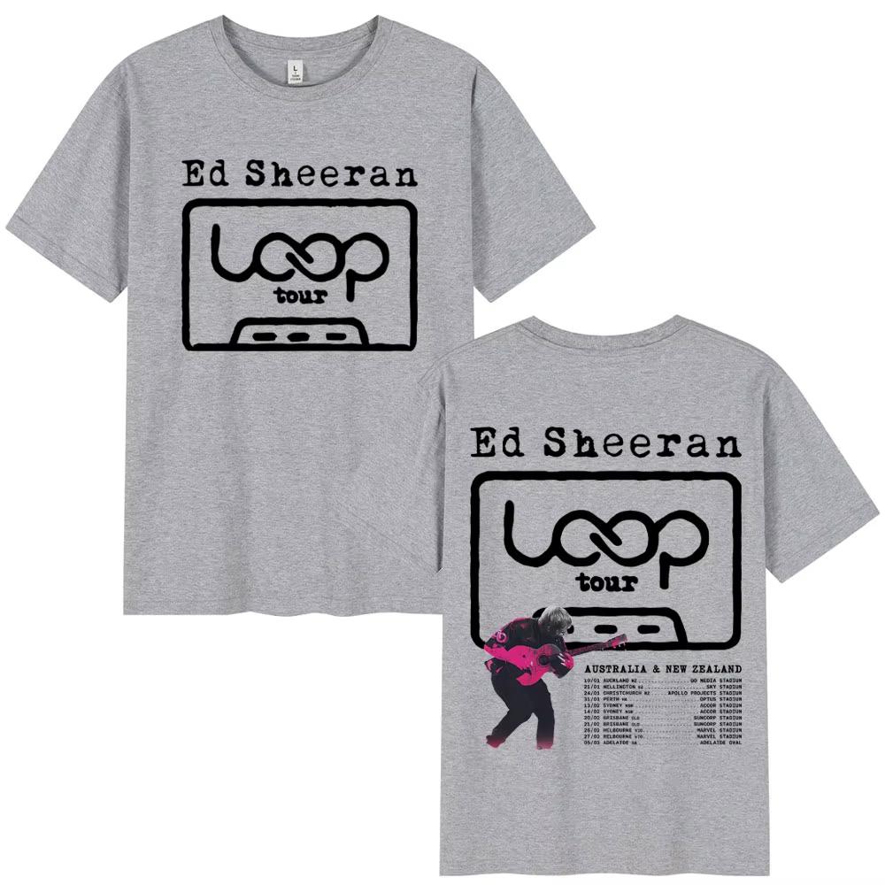 Ed Sheeran Loop Tour Australia and New Zealand 2026 Tour Merch T Shirts Men Women Fashion T-shirt Cotton Cozy T-shirt Fans Gifts
