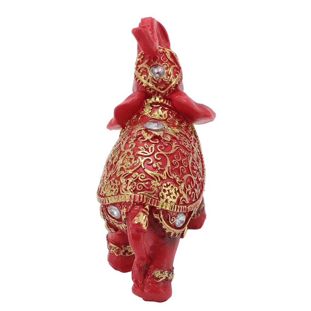 Elephant Statue Wealth Lucky Feng Shui Elephant Figurine Home Decor House Warming Present TV