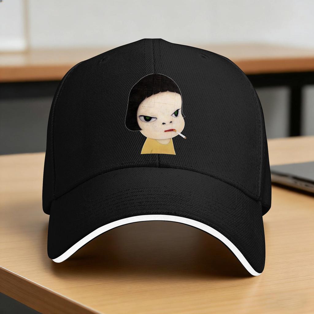 Yoshitomo Nara Baseball Cap Outdoor Sport Sun Visor Trucker Hat Unisex Men Fitted Retro Print Baseball Caps