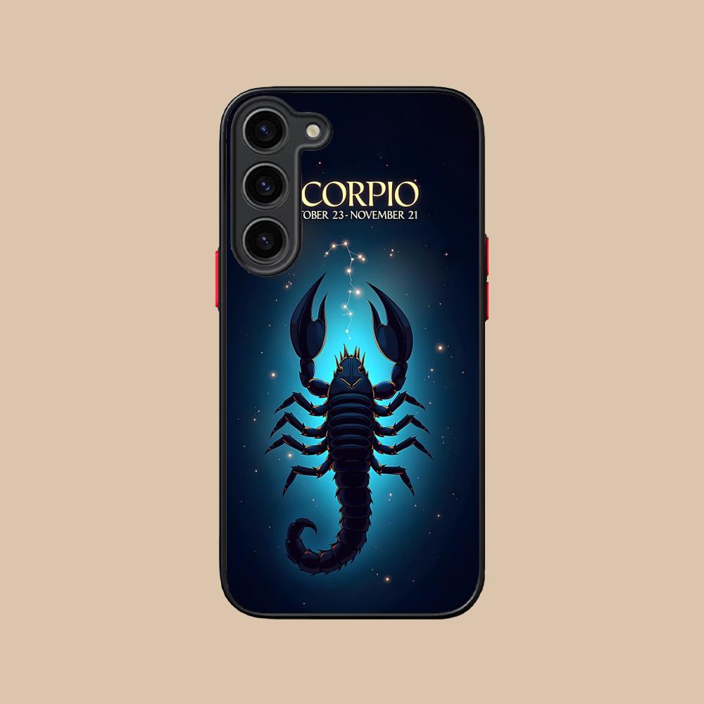 

Zodiac Sign Scorpio Phone Case for Samsung Galaxy S26 S25 S24 S23 S22 S21 Plus FE Ultra Skin Feel Shockproof Cover Galaxy S24+