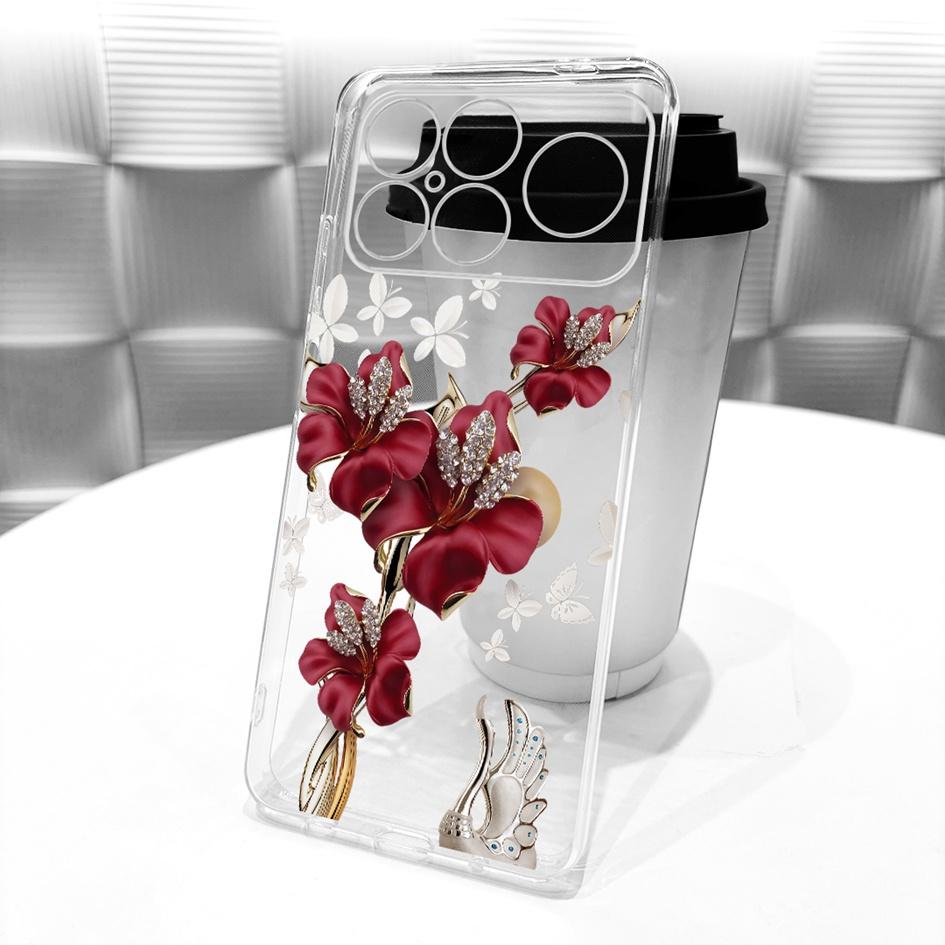 For Xiaomi POCO F8 Ultra Case Luxury Dragon Cartoon Transparent TPU Protection Cover For Poco F8 Pro Ultra PocoF8 Pro Soft Funda