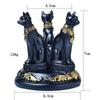 Katzen Kristallkugel Diffusor Ständer Katzen Form Kugel Halter Dreifach Ägyptisch Display Basis Harz Figur Statue Büro Heim Dekoration