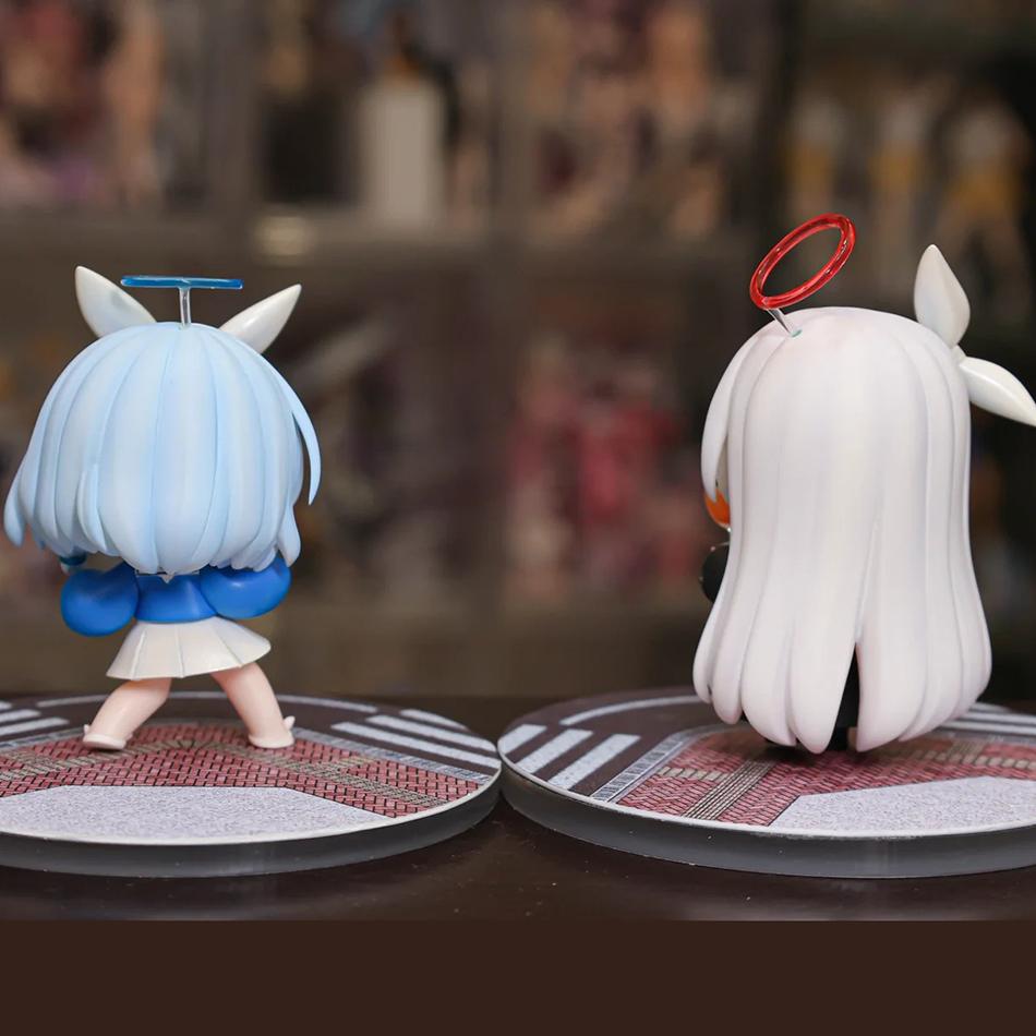 2 Kinds Blue Archive Anime Figurine Arona Prana Game Character Q Version Cartoon Collectible Model Face Changing Toys Gifts