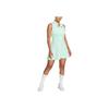 Nike Logo Print V-Neck Design Quick-Dry Eco-Friendly Breathable Tennis Sports Sleeveless Dress Women Dresses Green DD8731-379