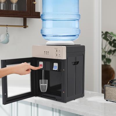 Tischwasserspender mit Top-Loading, 5-Gallonen-Tischwasserspender, 500W 110V Heiß- und Kaltwasser-Gold-Wasserspender