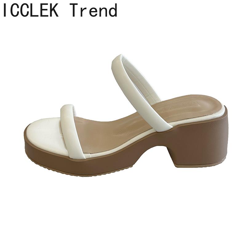 New Summer Open Toe Women's Slippers Fashion Ladies Outdoor Thick Bottom Dress Slide Sandals