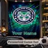 TapestryWigan Warriors Custom Name Text Personalized Wall Hanging Tapestry Home Wall Decor
