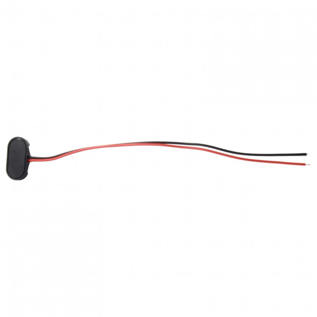 15 Cm Baterie Buton Clip Baterie Carcasă Dură Neagră