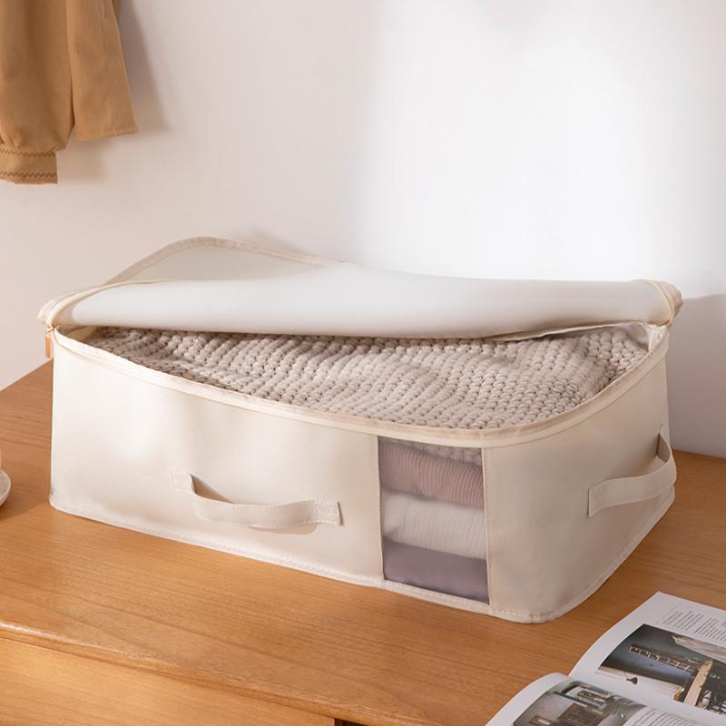 Multiuse Oxford Fabric Clothes Organizer With Transparent Window For Moving And Dorm Rooms