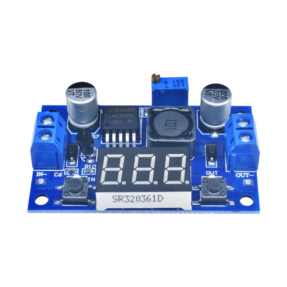 DC-DC LM2596 HW-319 Digital Display Step-Down Board Module Adjustable Output Voltage 4~40V To 1.25~37V