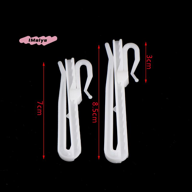 M-10Pcs Curtain Hanging Hooks Adjustable hook Ring Window White Curtain Hook Holder For Home Curtain High Quality 8.5CM/7CM