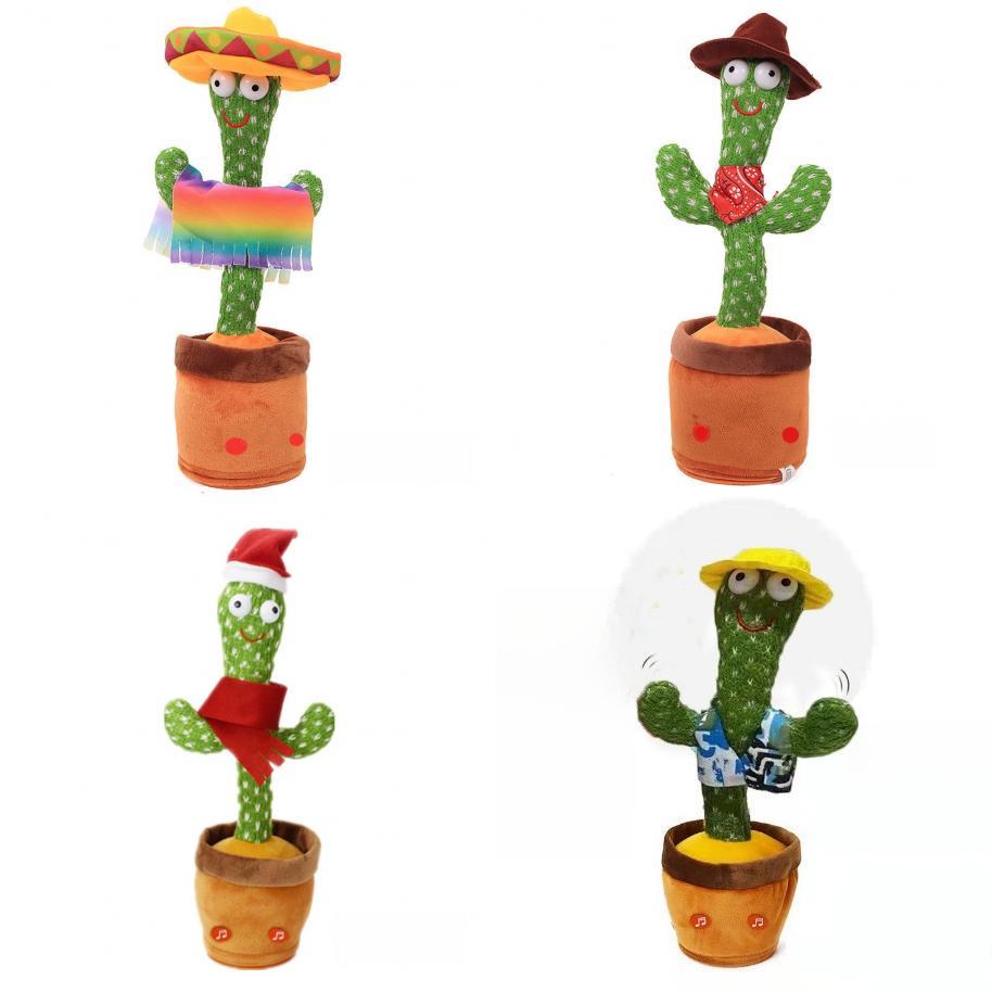 Dancing Cactus Plush Toy With Singing And Talking Features For Kids Entertainment