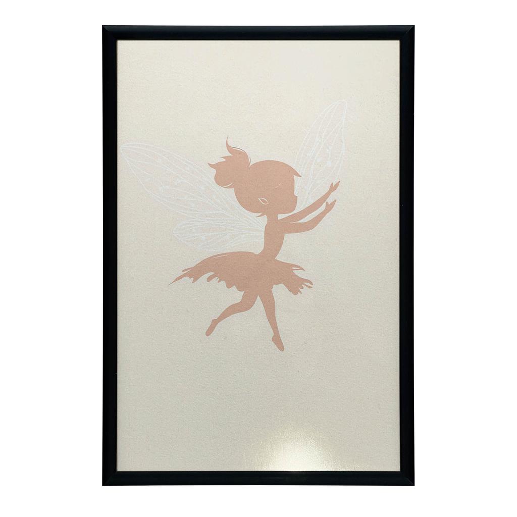 Plakat Magia Wróżki W Różu Plakat Magia Wróżki W Różu, 50X70 Cm, Rama Aluminiowa Czarna, Papier Matowy 230 Gsm