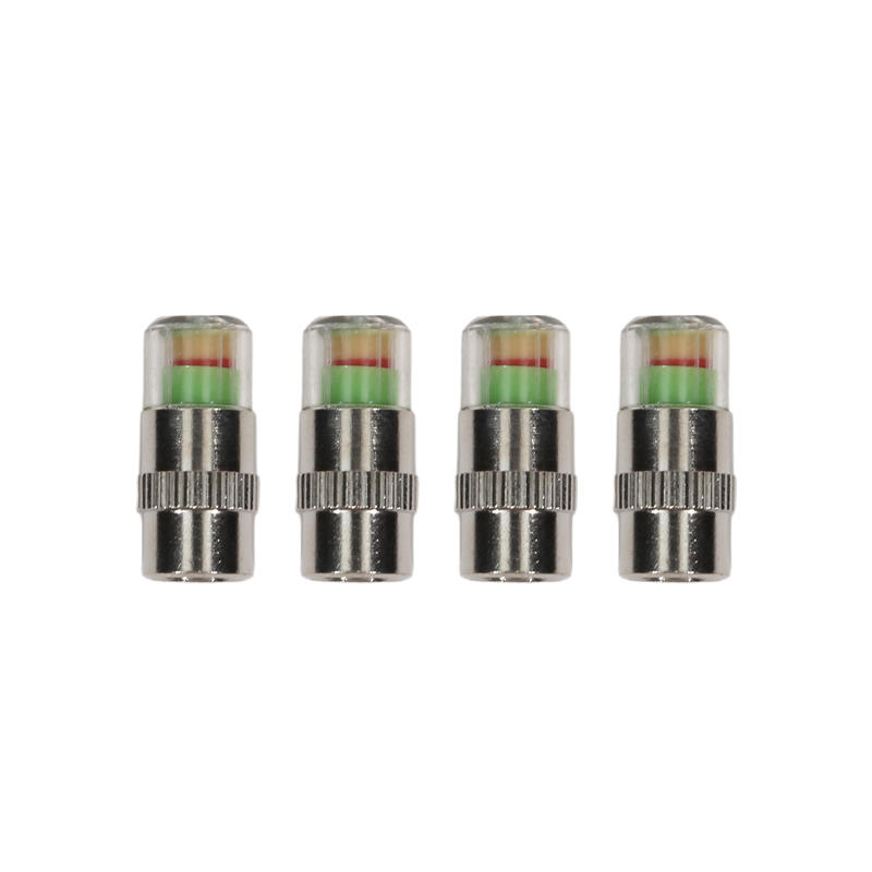 4Pcs Car Tire Pressure Monitor Valve Stem Caps Tire Pressure Monitor Sensor Indicator Set