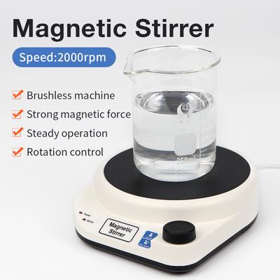 2000rpm Mini Manyetik Karıştırıcı Düğme Hız Kontrolü Karıştırma Mikseri 3L 5L Taşınabilir Karıştırma Makinesi Kimya için Laboratuvar Ekipmanı