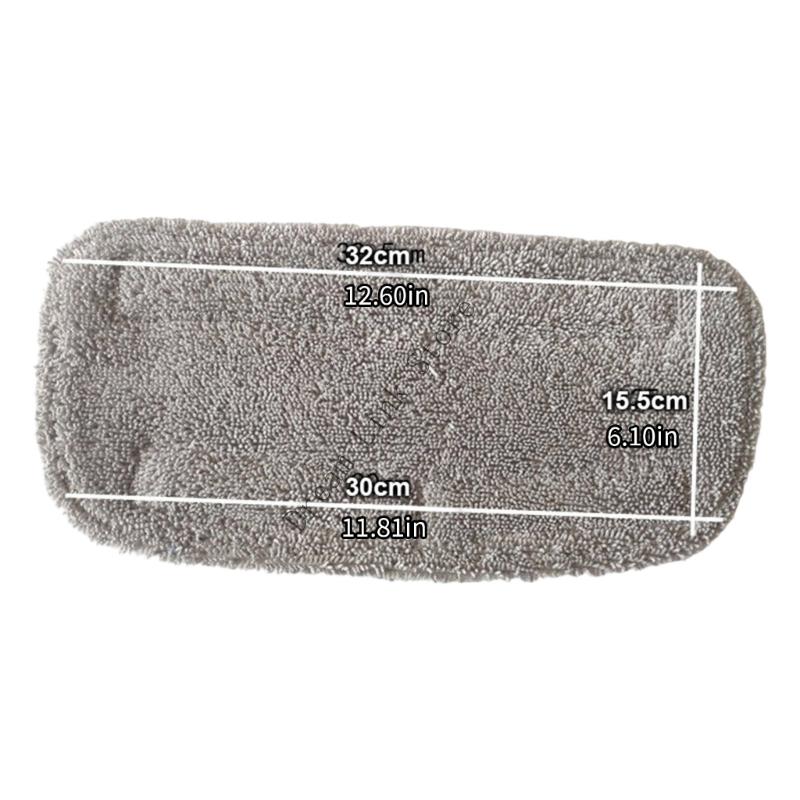 Q1FD 2Pack Washable Reusable Steamed Mop Pad Mats for GF6610B GF6610 NE033 NE033M High Absorbency Polyester Blend Fabric