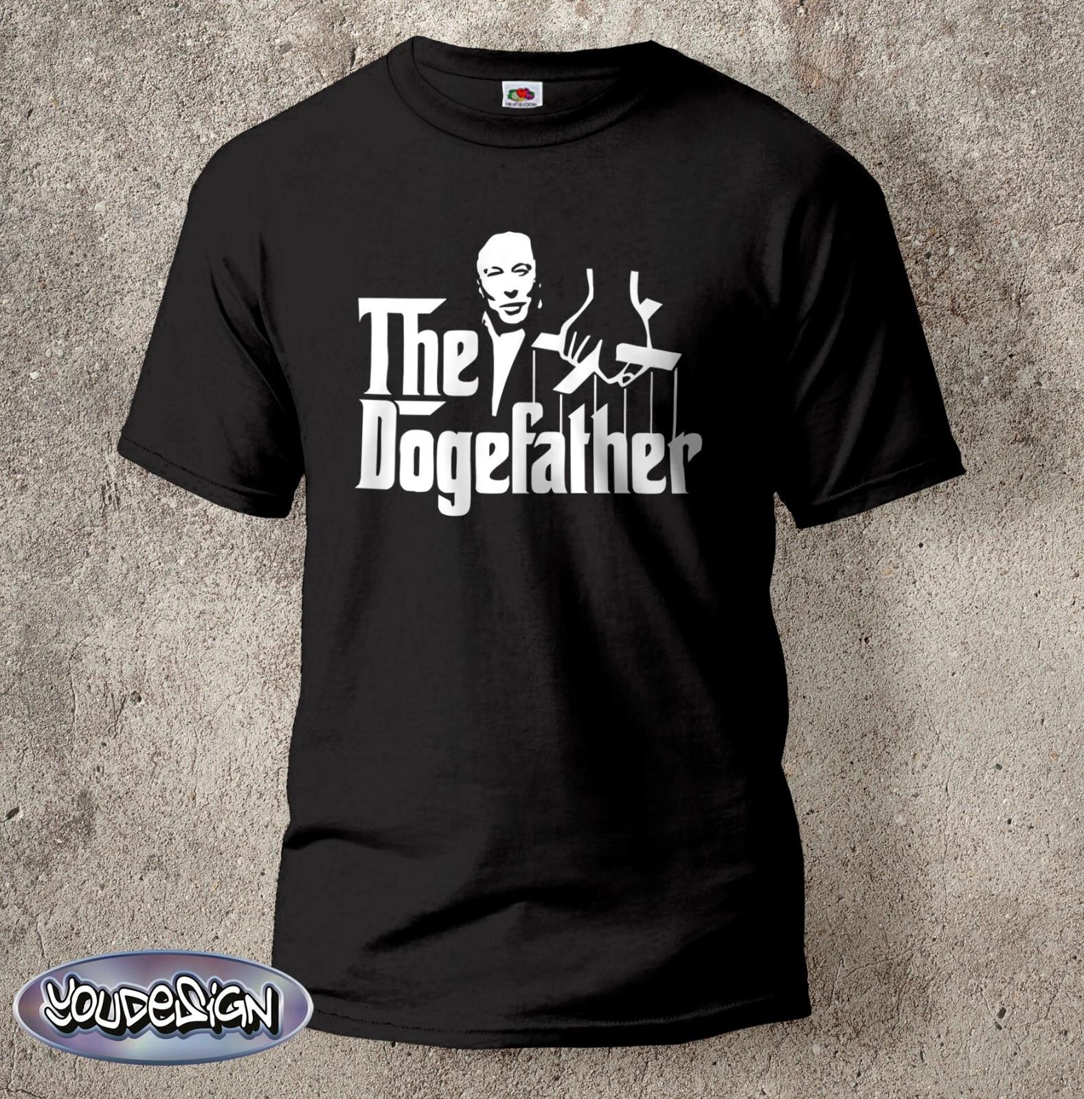 The Dogefather T-Shirt Electric Car Shirt Cult Fun Elon DOGE USA Tee S-5XL XS
