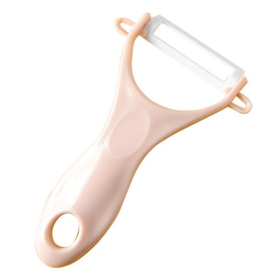 

Овощечистка Многофункциональная Безопасная для посудомоечной машины Керамическая Эргономичная ручка Картофелечистка Кухонные принадлежности розовый