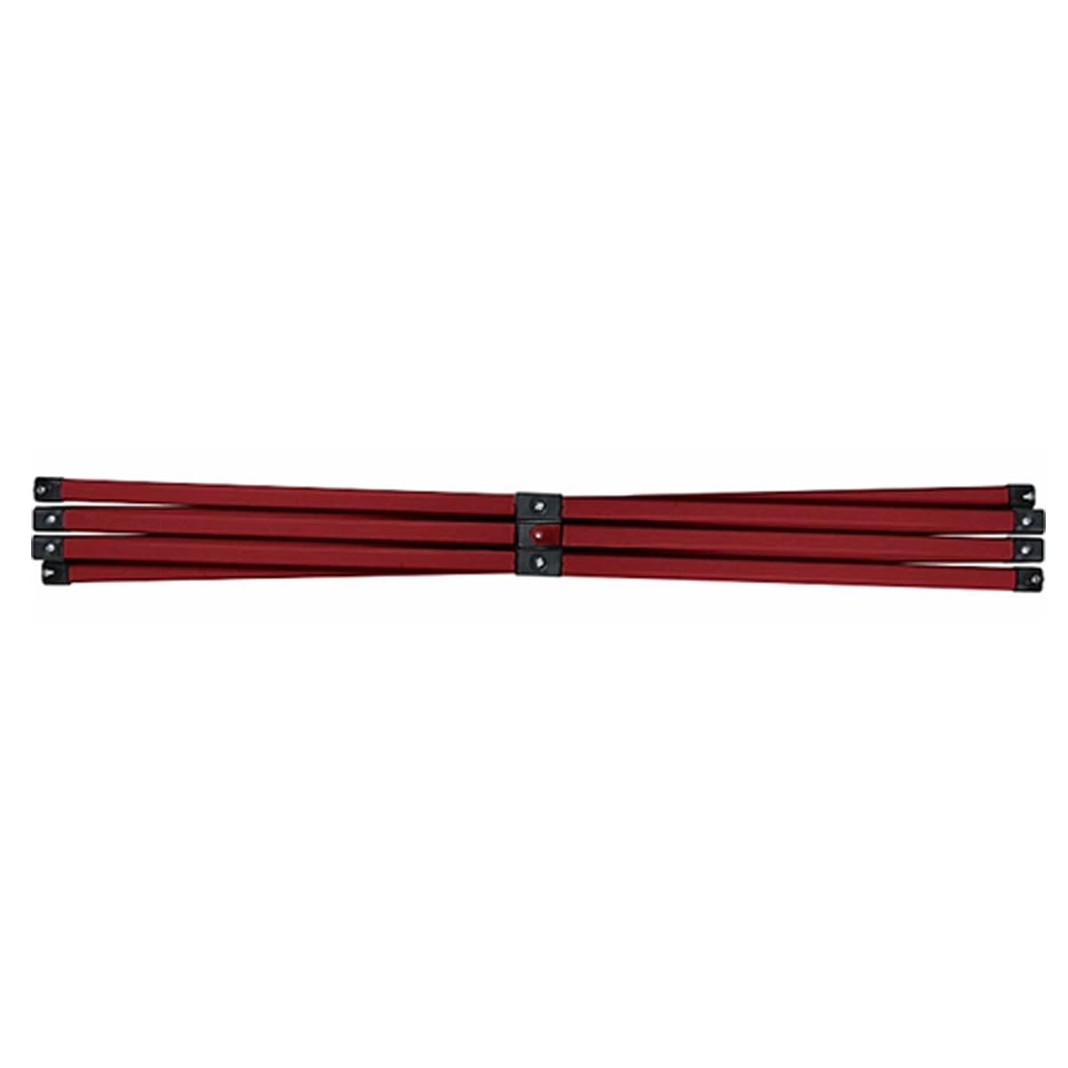 

[FIELDOOR Tarp Tent Parts] FIELDOOR Tarp Tent Side Frame Reinforced Version 2.5m Cross Bar Connection Set XXX [Red] Steel with L-shaped Connection