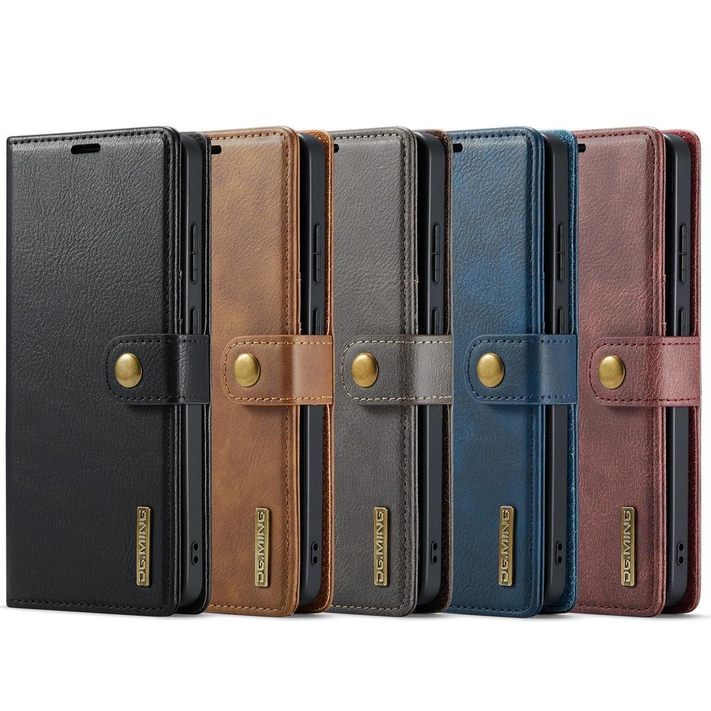 2-in-1 Removable Magnetic Flip PU Leather Case Card Wallet Holder Phone Back Cover For Samsung Galaxy S26 Ultra S25 S24 S23 S22 Plus Protector Skins