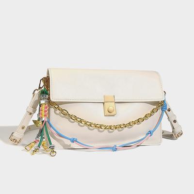 Large Capacity Chain Small Square Bag 2025 New Trendy Crossbody Bag Fashionable Niche Underarm Bag Exquisite Flap Women's Bag