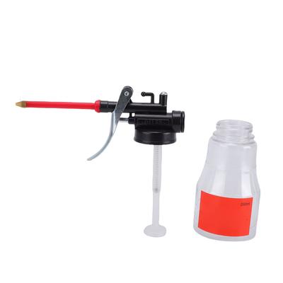 250ml High Pressure Oil Can Hand Pump Oiler PET Plastic Lubrication Oil Bottle with Long Flexible Nozzle