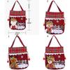 Santa Claus Christmas Gift Handbag Cloth Santa Claus Candy Bag Cute Xmas Drawstring Bag  Children's