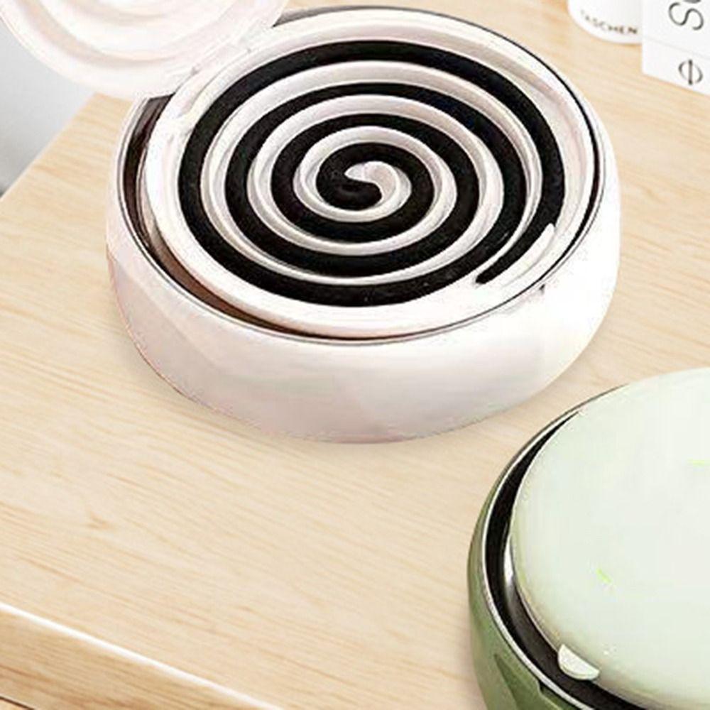 Mosquito Coil Holder with Lid Incense Burner Holder Mosquito Repellent Coil Holder for Home Incense Mosquito