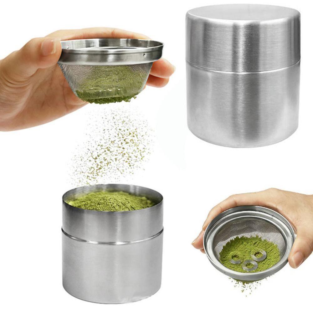 304 Stainless Steel Tea Storage Canister Moisture Proof Powder Container For Coffee Powder