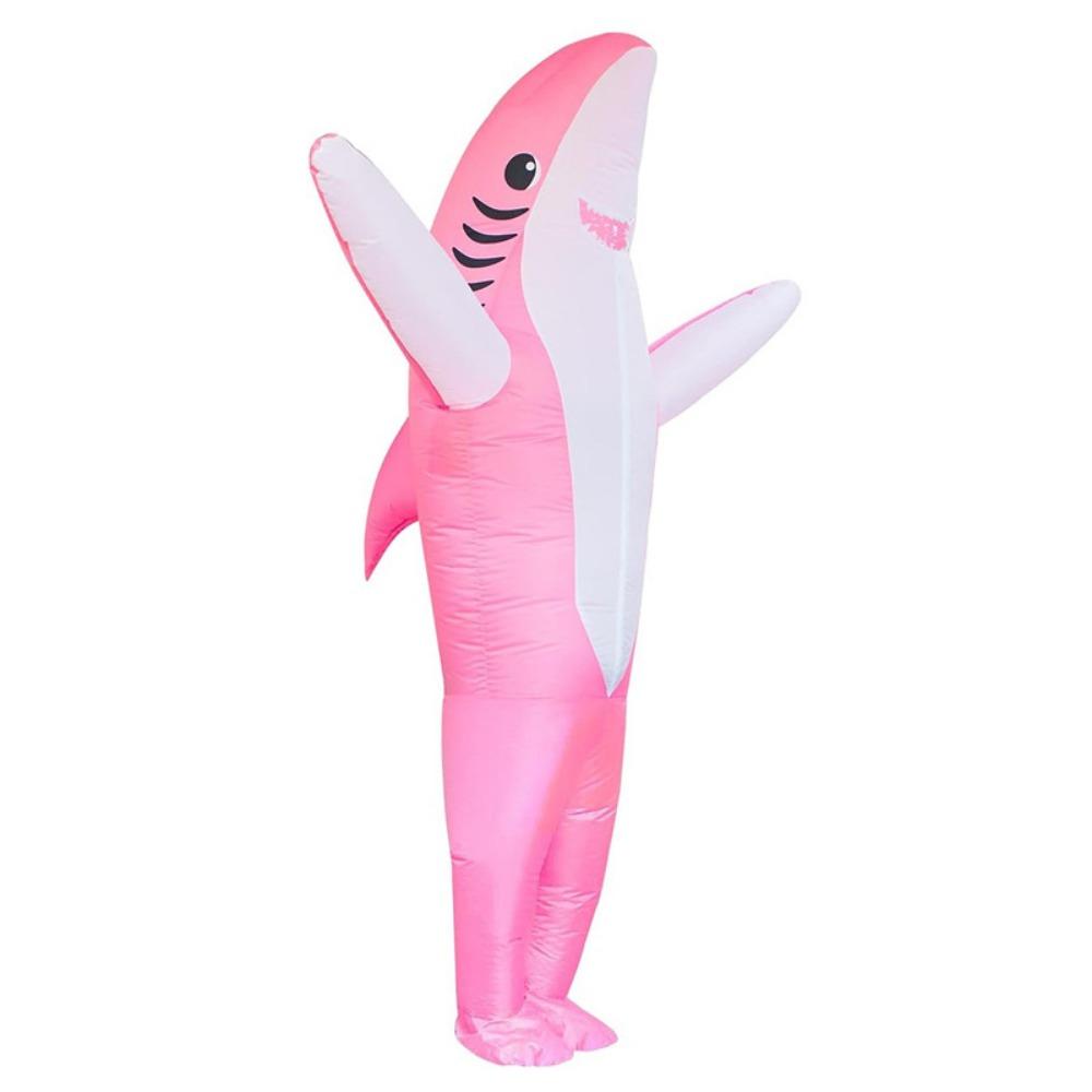Full Body Jumpsuit Shark Inflatable Suit Cute Halloween Costume  Christmas Carnival