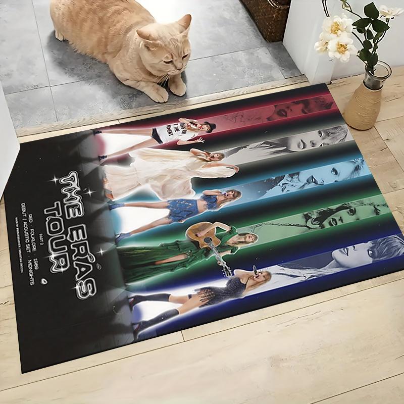 Eras Tour Poster Carpet Rug Soft Washable Antislip Home Living Room Sofa Mats Personalized Christmas Rug
