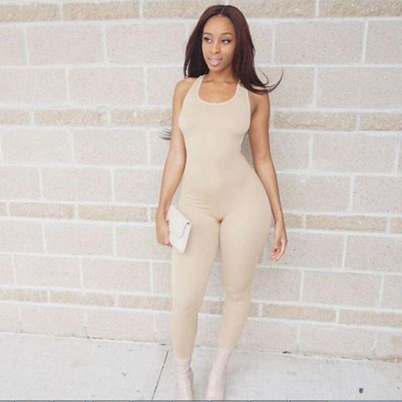 

Thin Pants Jumpsuits Women Women Jumpsuit Streetwear Yellowish brown XXL
