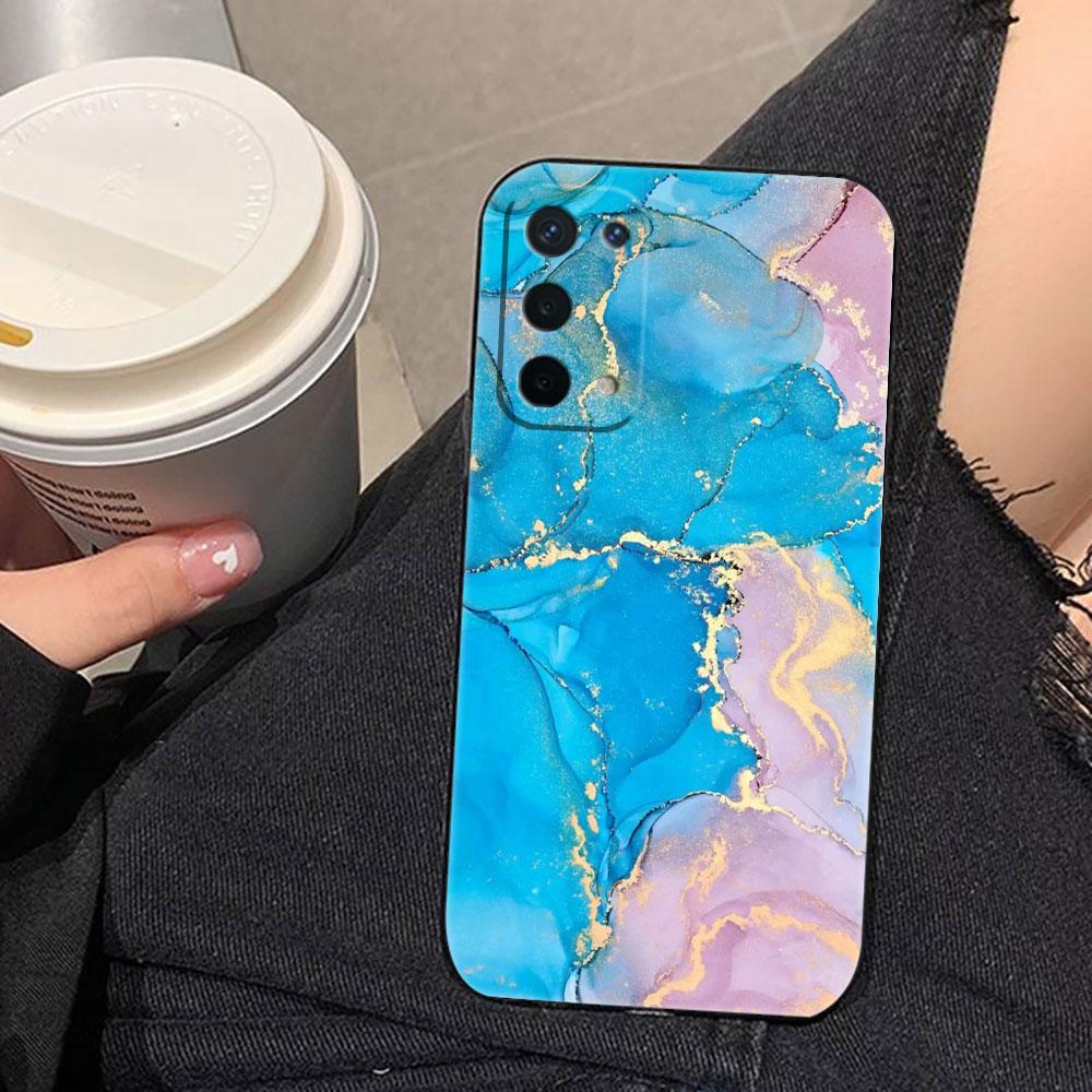 Aquarellmalerei Marmor Handyhülle Für OPPO F31 A5X A6X A5 A6 A17 A16 A38 A53 A54 A55 A57 A58 A60 A74 A78 A92 A93 A94 Hülle