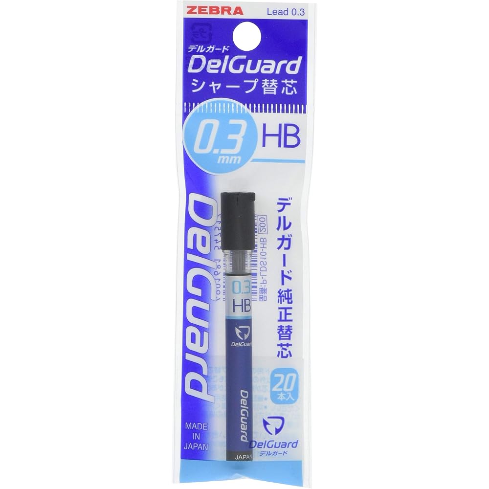 Zebra mechanical pencil lead Delgard refill 0.3 HB 10 pack B-P-LDS10-HB