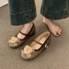 Fashion Flower Women Loafers Shoes Fashion Casual Woman Sandals Elegant Mary Jane Shallow 2025 Designer Summer Soft Mujer De Zapatillas