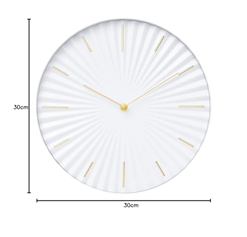 Francfranc Radiate Wall Clock, White