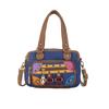 Niche Design Women's Handbag Small Fashion Patchwork Colorful Rivet Women's Shoulder Bag Double-layer Pleated Small Bag