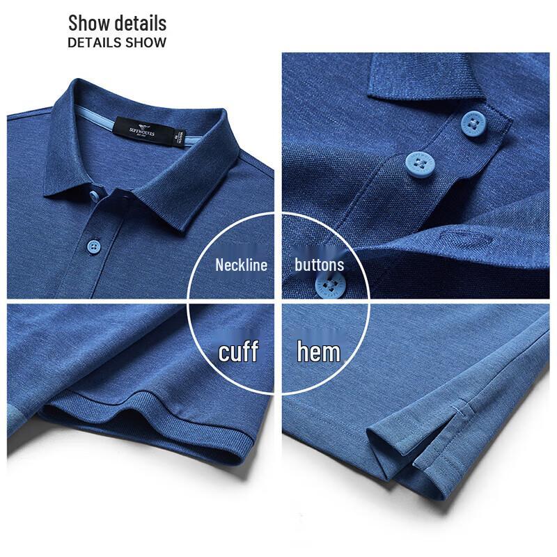 SEPTWOLVES Herren Poloshirt mit kurzen Ärmeln