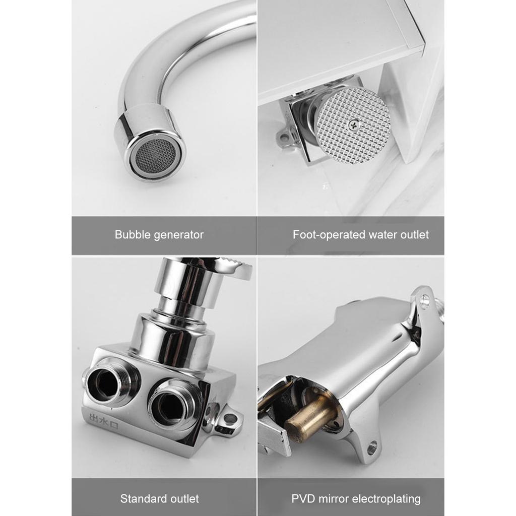 Freihändige Badezimmer-Spülventile mit Fußpedalsteuerung Berührungslose Spülventile für stark frequentierte öffentliche Einrichtungen