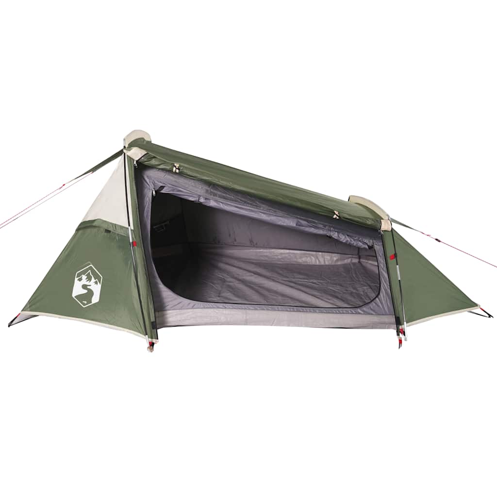 2 Person Tunnel Tent Green Waterproof