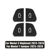 Xiaomi For Tesla Model 3 Model Y Car Open Door Button Stickers Armrest Window Lift Button Switch Frame Stickers Interior Accessories