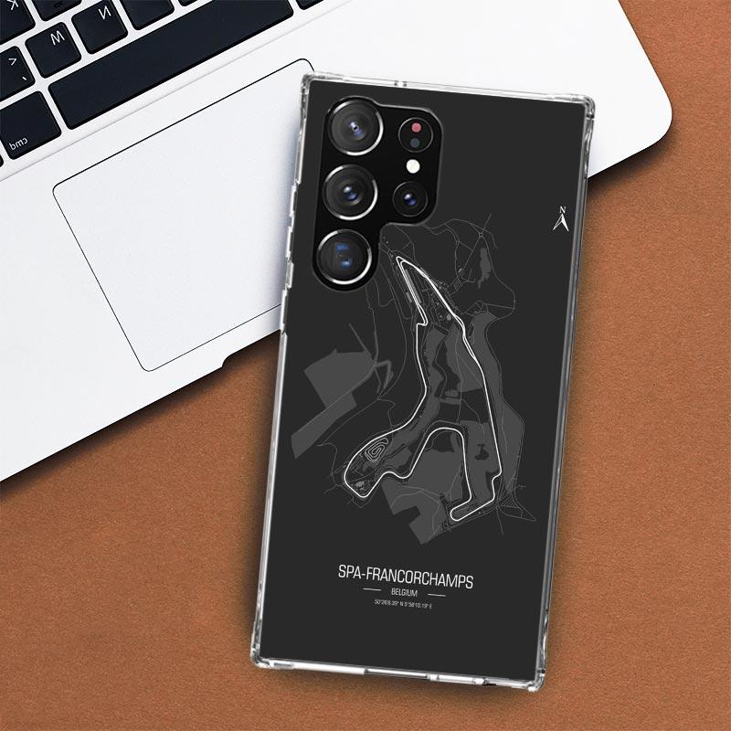 

Чехол для телефона с трассами Формулы-1 Для Samsung Galaxy S25 S24 S23 Plus S22 Ultra S21 S20 FE S10 + S25U Прозрачный корпус Coque S24 S23 Samsung S23