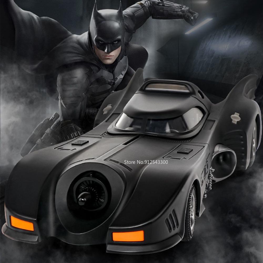 1/18 Scale Batmobile Toys Car Model Alloy Diecast Metal Model Vehicle with Sound Light Same Film Style Birthday Gifts For Boys