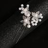 Pearl Accessories Hairpin Hair Jewelry Plait Flower Hairpin Bride Hairpin Headdress Hair Clip