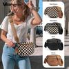 Women Adjustable Strap Crossbody Bag Vintage Shell Waist Bag Casual Daily Shoulder Purse