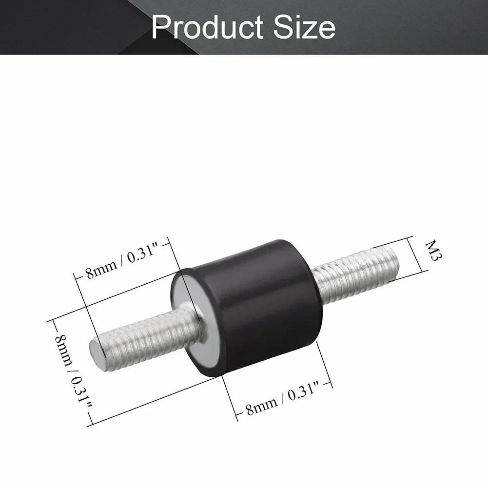 1Pcs M5 M6 Rubber Vibration Isolato Thread  Rubber Shock Crash Pad Damper Bobbin Mount  Anti Vibration Bobbin Isolator