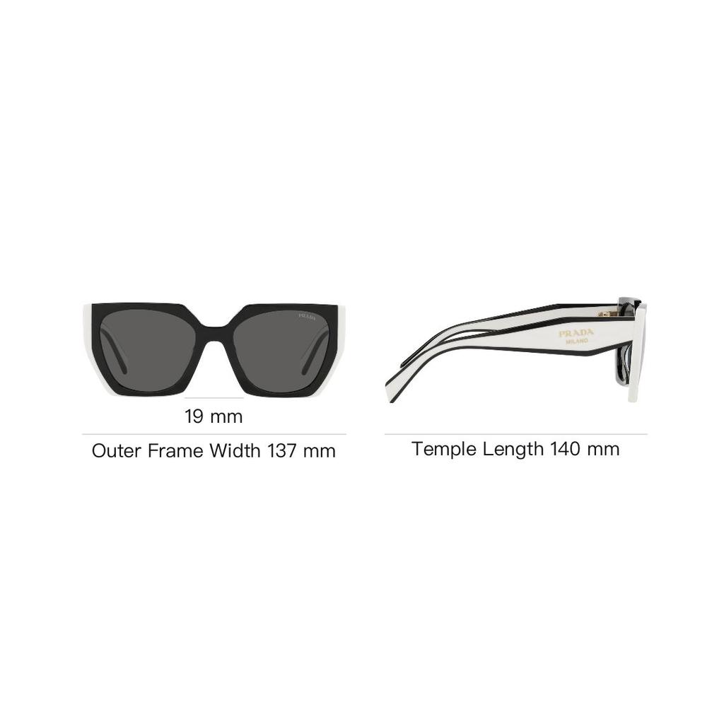 Prada Irregular Round Sunglasses Unisex Sunglasses PR15WS09Q5S0