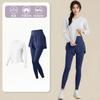 1011 Spring New Long Sleeve Fitness Clothing Women's Loose Breathable Running Quick Drying Clothes Sports Suit Fitness Training Clothing