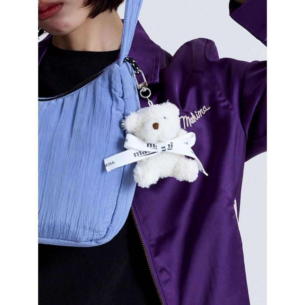 Macni MINI BEAR KEYRING WHITE